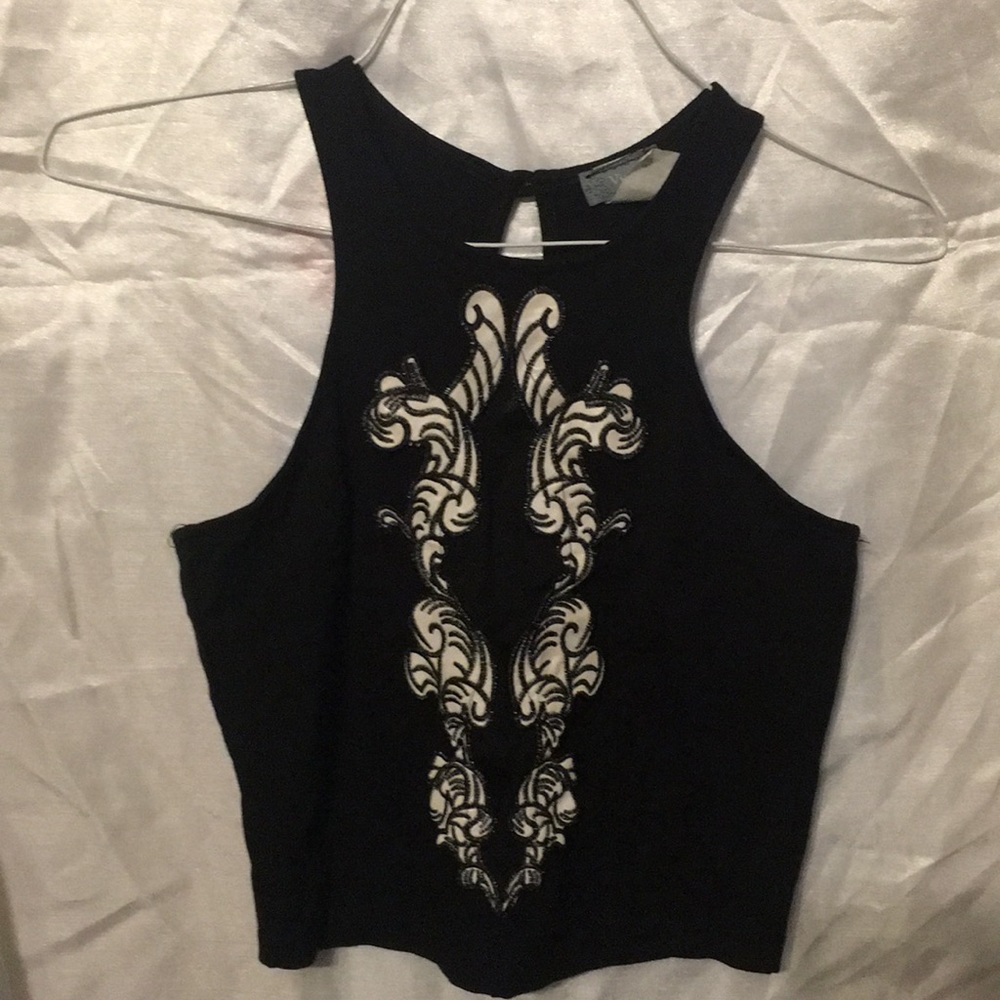 Vizio crop top and matching skirt